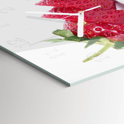 Square wall clock Strawberry
