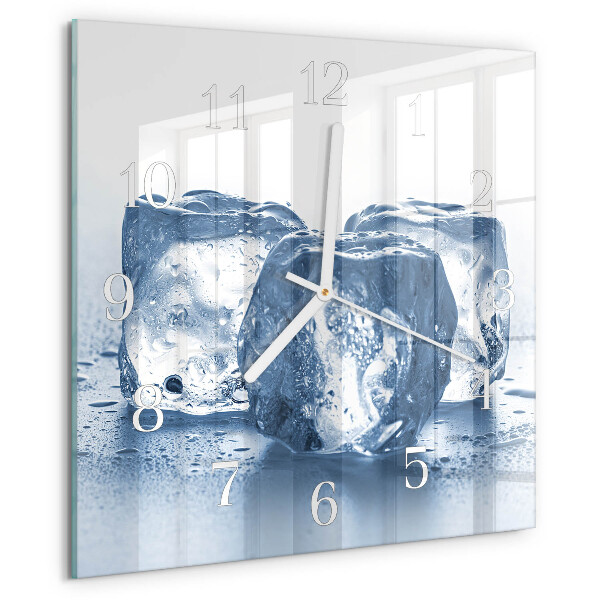 Square wall clock Ice