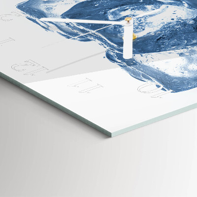 Square wall clock Ice