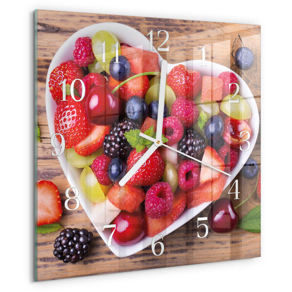 Square wall clock Fruit
