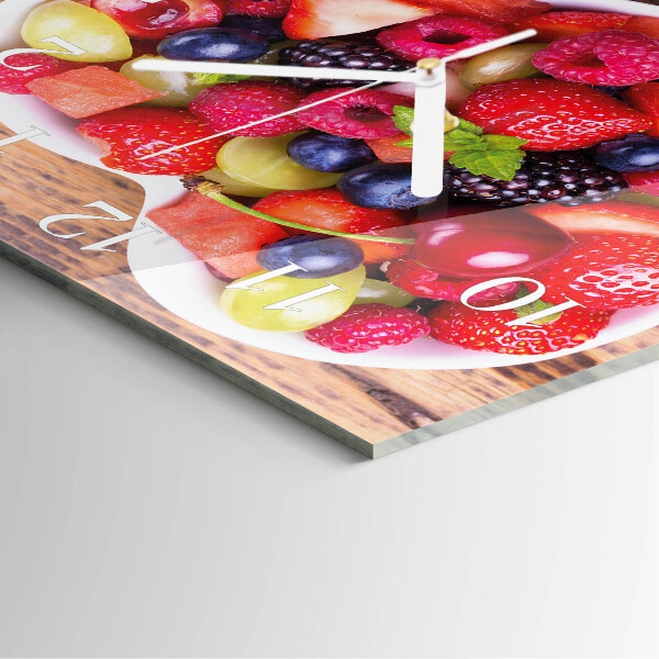 Square wall clock Fruit