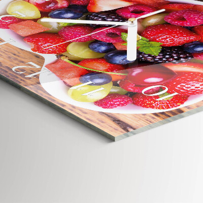 Square wall clock Fruit