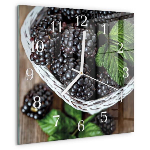 Square wall clock Blackberries