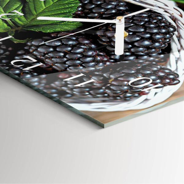Square wall clock Blackberries
