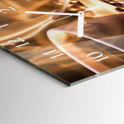 Square wall clock Coffee