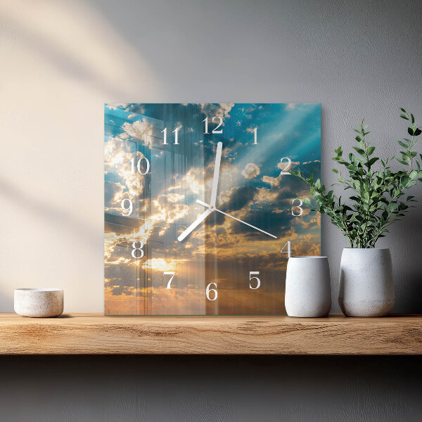 Square wall clock Sky
