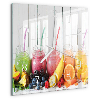 Square wall clock Smoothie