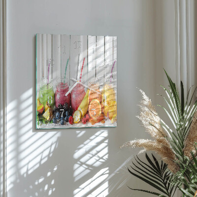 Square wall clock Smoothie