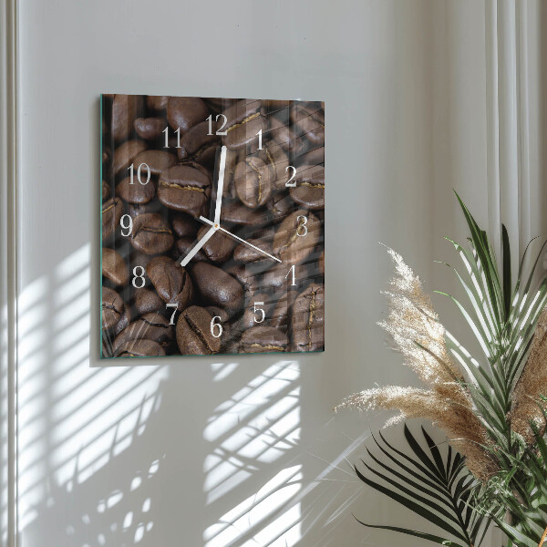 Square wall clock Coffee