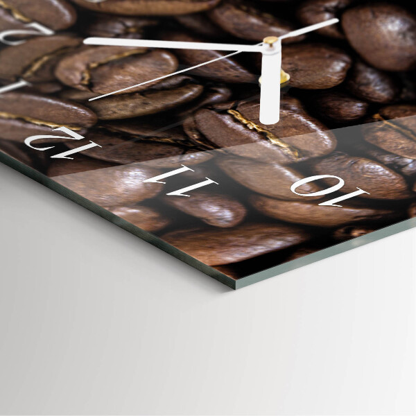 Square wall clock Coffee