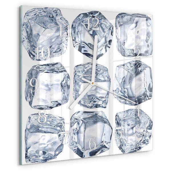Square wall clock Ice