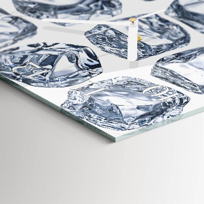 Square wall clock Ice