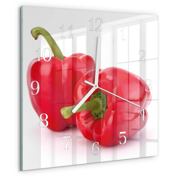 Square wall clock Pepper