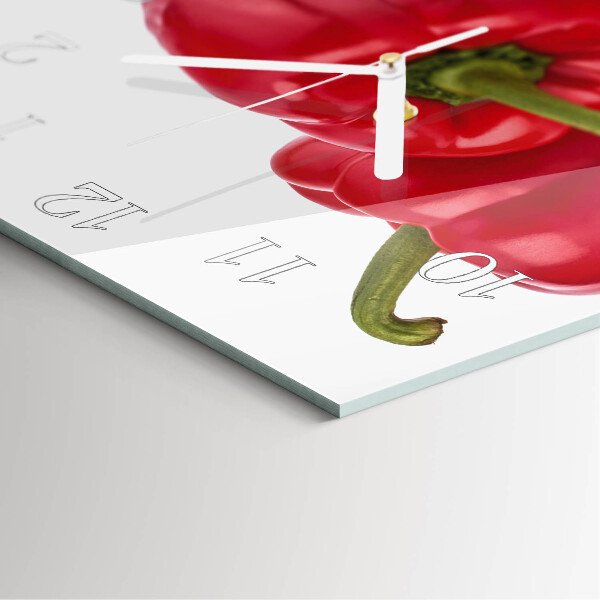 Square wall clock Pepper