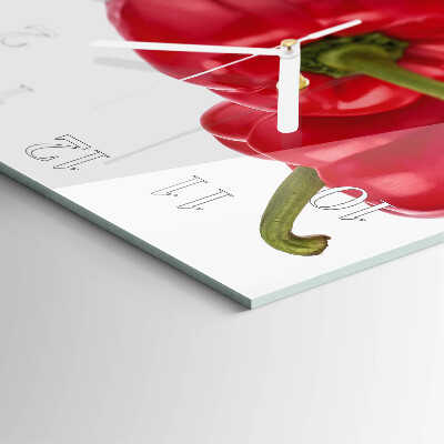 Square wall clock Pepper