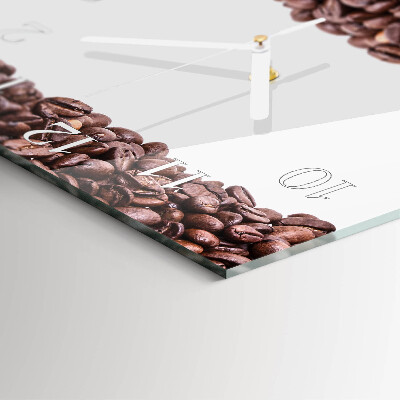 Square wall clock Coffee Beans