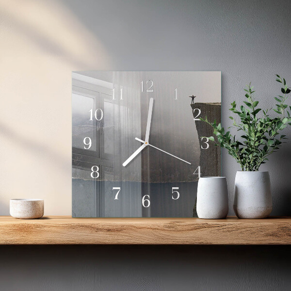 Square wall clock Abyss