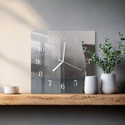 Square wall clock Abyss