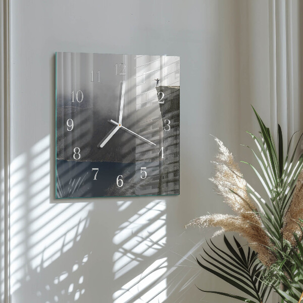 Square wall clock Abyss