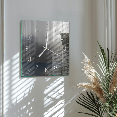 Square wall clock Abyss
