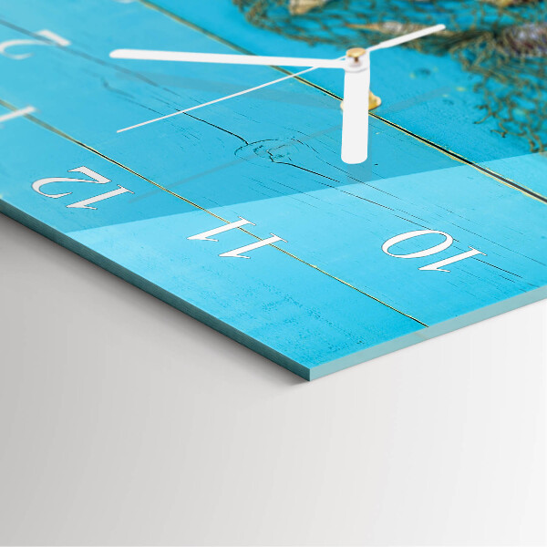 Square wall clock Sea treasures