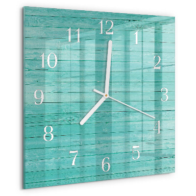 Square wall clock Green boards