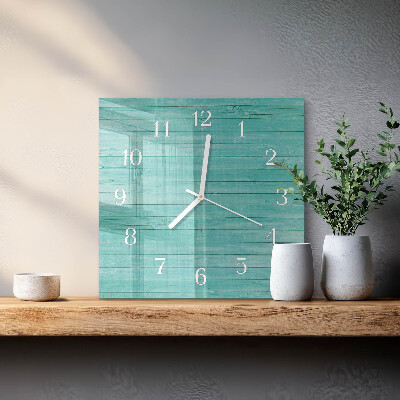 Square wall clock Green boards