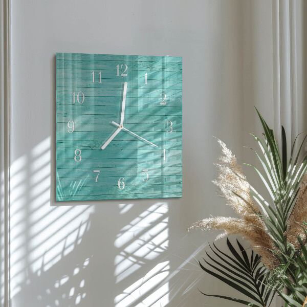 Square wall clock Green boards
