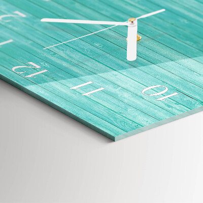 Square wall clock Green boards