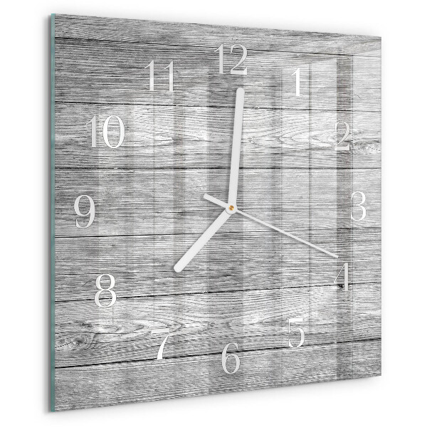 Square wall clock Gray wood