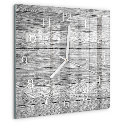 Square wall clock Gray wood