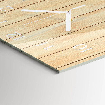Square wall clock Wood