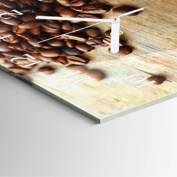 Square wall clock Coffee Beans