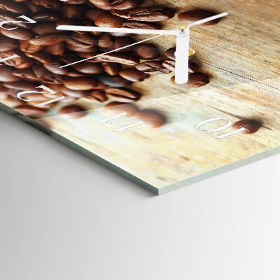 Square wall clock Coffee Beans