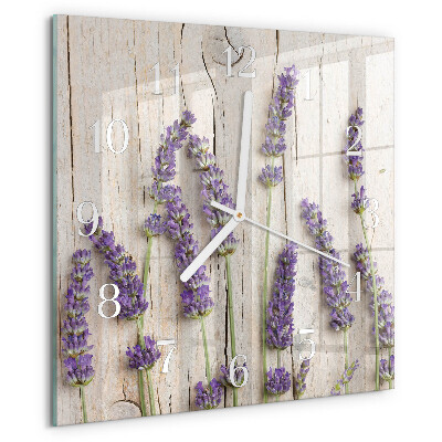 Square wall clock Lavender