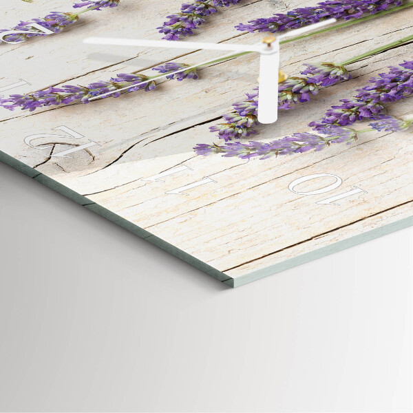 Square wall clock Lavender