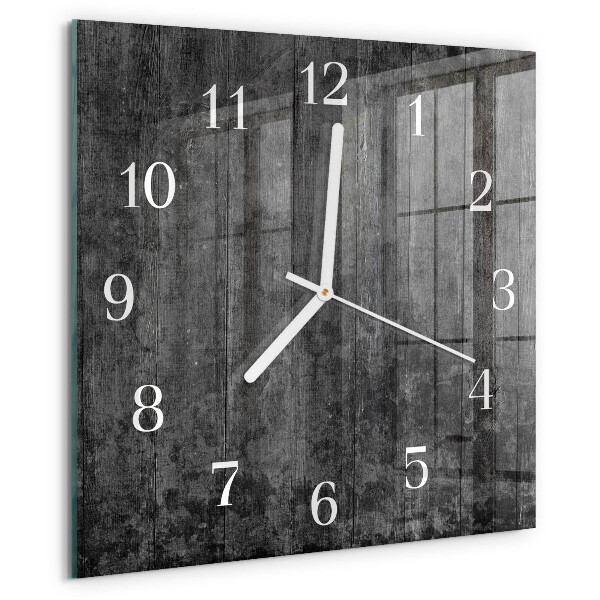 Square wall clock Wood