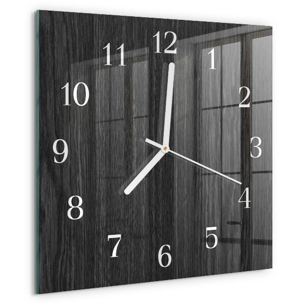 Square wall clock Wood