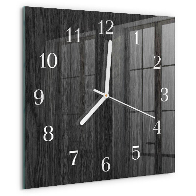 Square wall clock Wood