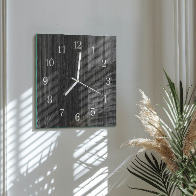 Square wall clock Wood
