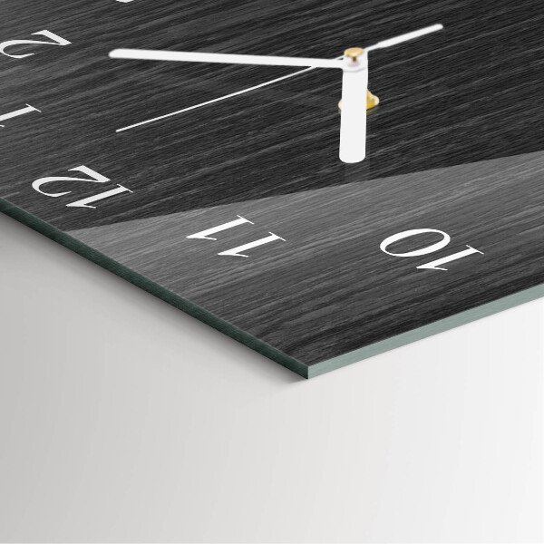 Square wall clock Wood
