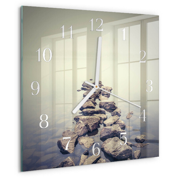 Square wall clock Riverbank