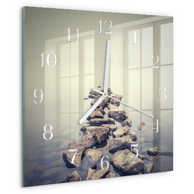 Square wall clock Riverbank