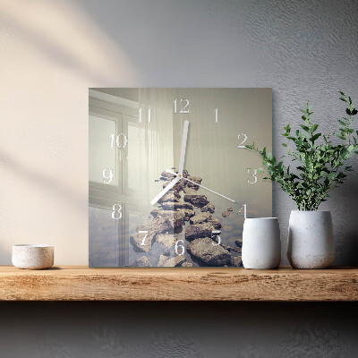 Square wall clock Riverbank