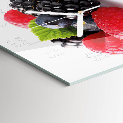 Square wall clock Berries