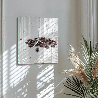 Square wall clock Coffee Beans
