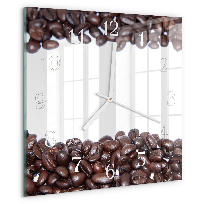 Square wall clock Coffee Beans