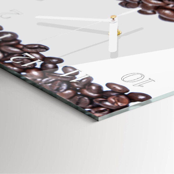 Square wall clock Coffee Beans