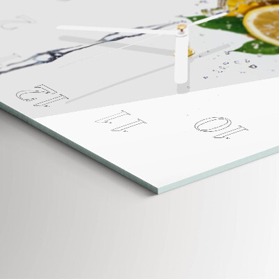 Square wall clock Lemons