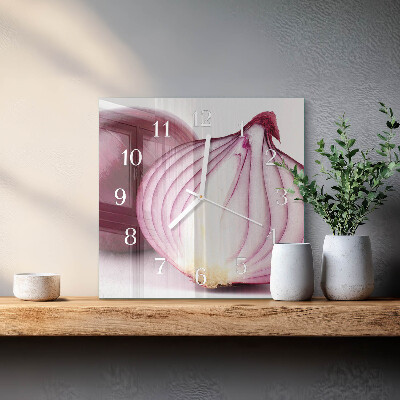 Square wall clock Onion